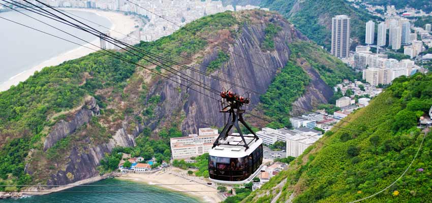 Take a cable car to the summit of Sugar Loaf Mountain