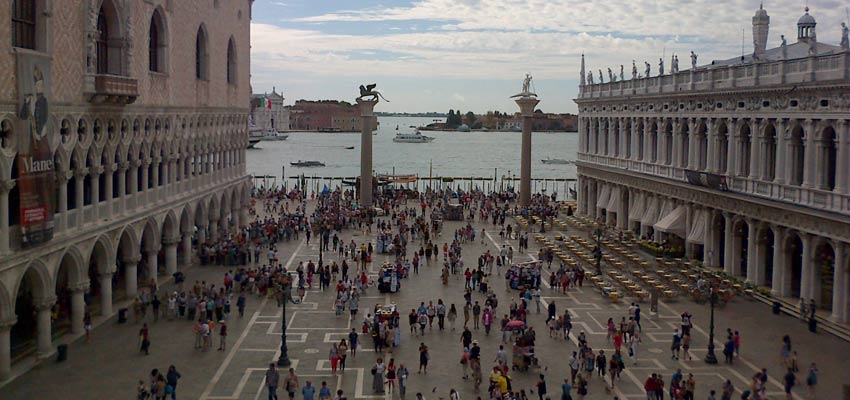 The view from St Mark's Basilica