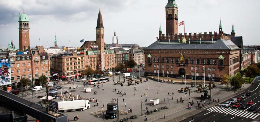 City Hall Square in Copenhagen