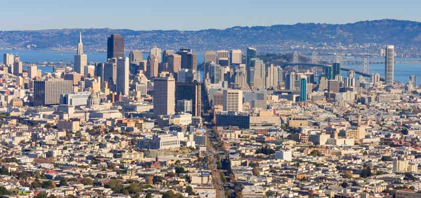 A panoramic view across San Francisco
