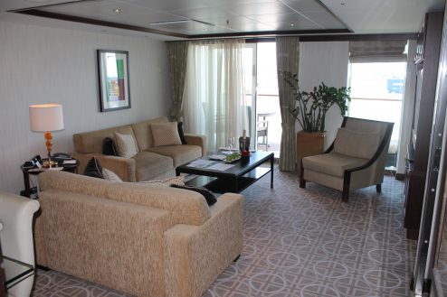 Suite accommodation on-board Celebrity Eclipse