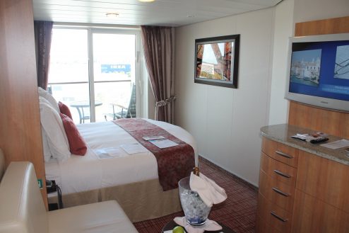 Stateroom with balcony on-board Celebrity Eclipse