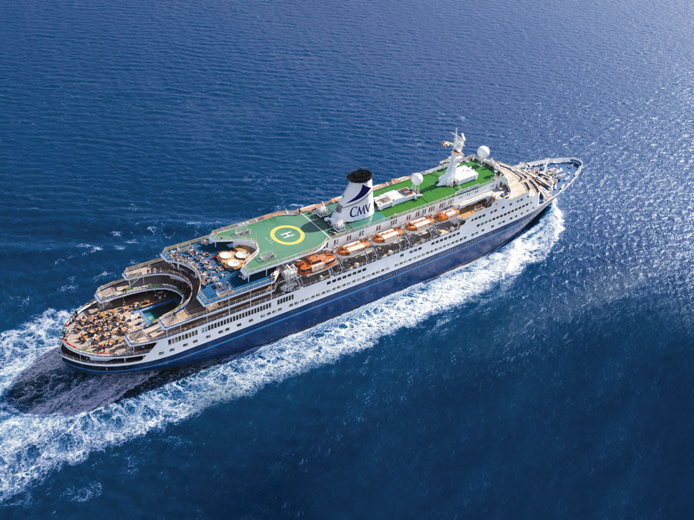 CMV cruise ship Marco Polo on the water