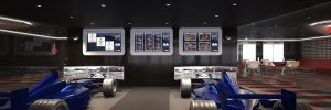 Virtual reality F1 simulator on-board MSC Meraviglia