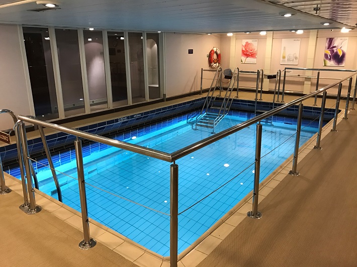 Swimming pool on-board the Saga Pearl cruise ship