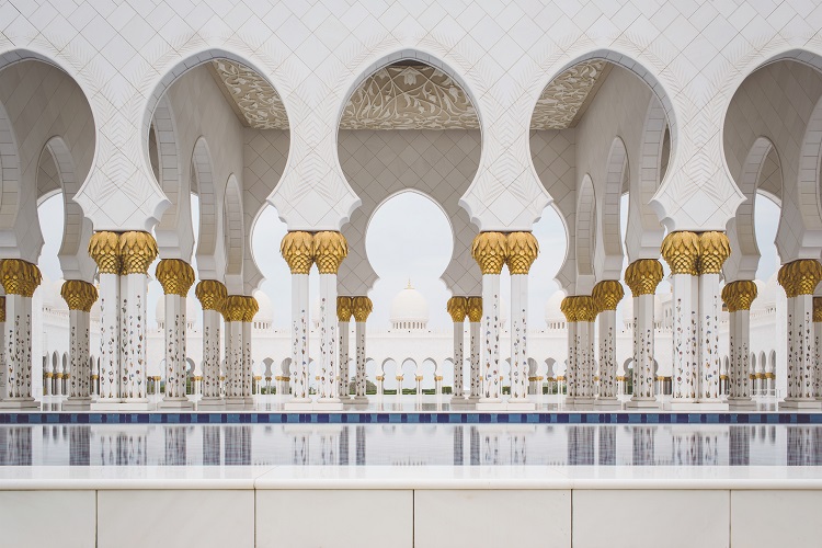 Elaborate architecture in an Arabian cruise destination