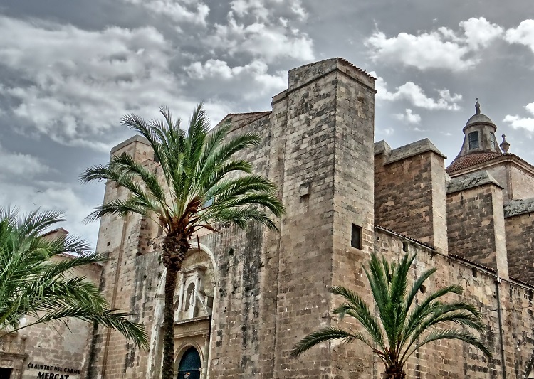 An elaborate castle in Mahon in Menorca