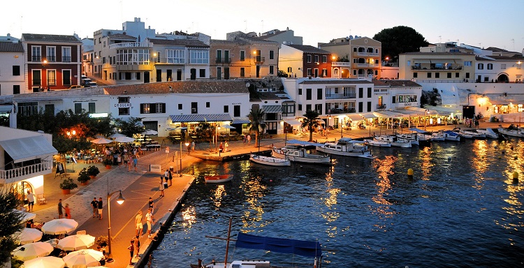 A picturesque harbour in Menorca