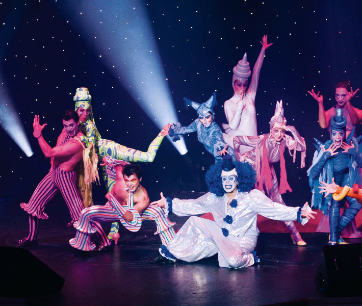 Cirque du Soleil performance on-board MSC Meravilgia