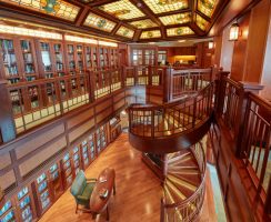 Library on-board Cunard