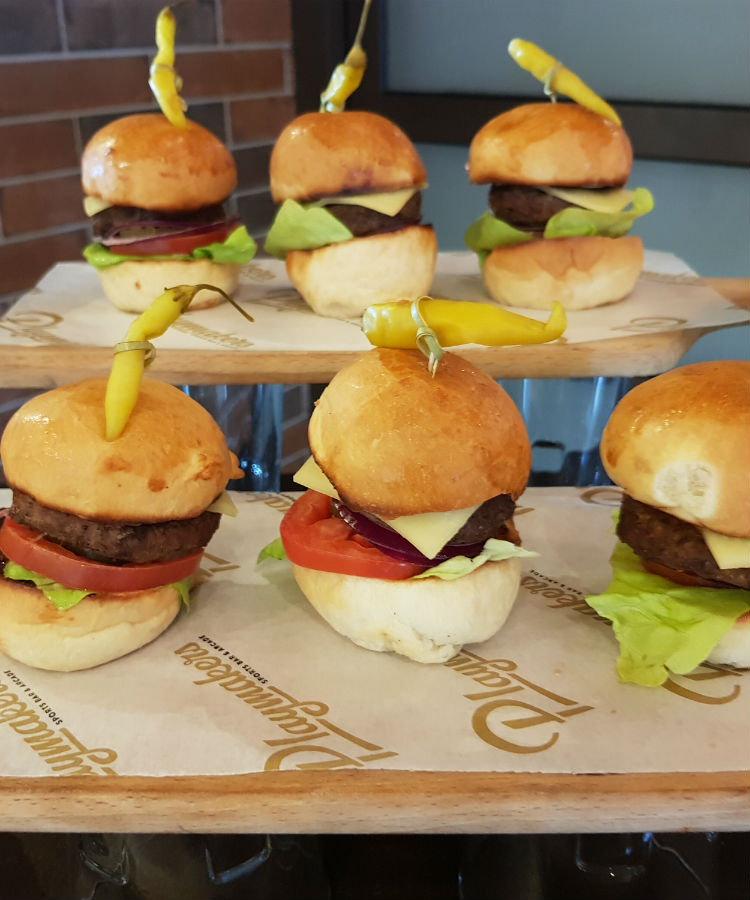 Slider burgers from Playmakers