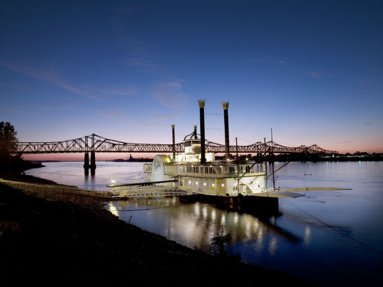 Steamboat on the Mississippi River