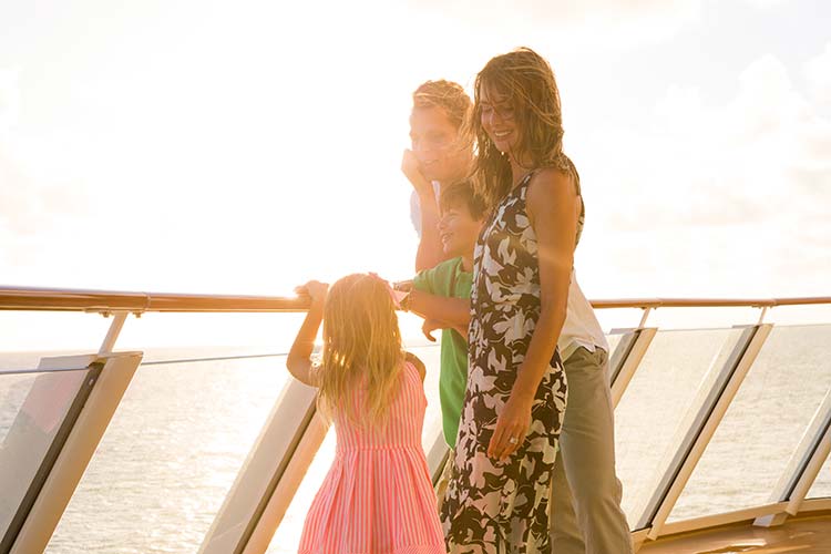 Family on-board a cruise ship - Norwegian Cruise Line