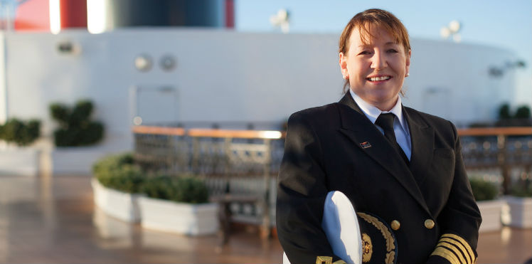 Cunard female captain - Inger Klein Thorhauge