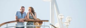 Couple on balcony - P&O Cruises