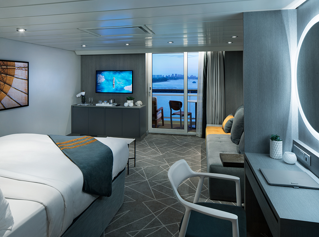 Sky Suite Bedroom on-board Celebrity Cruises