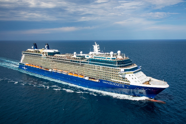 Celebrity cruises ship in the sea