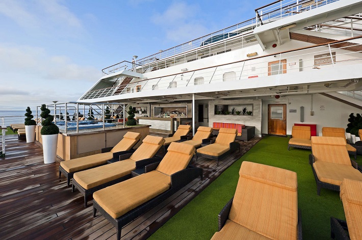 The Oasis sun deck on-board CMV Columbus