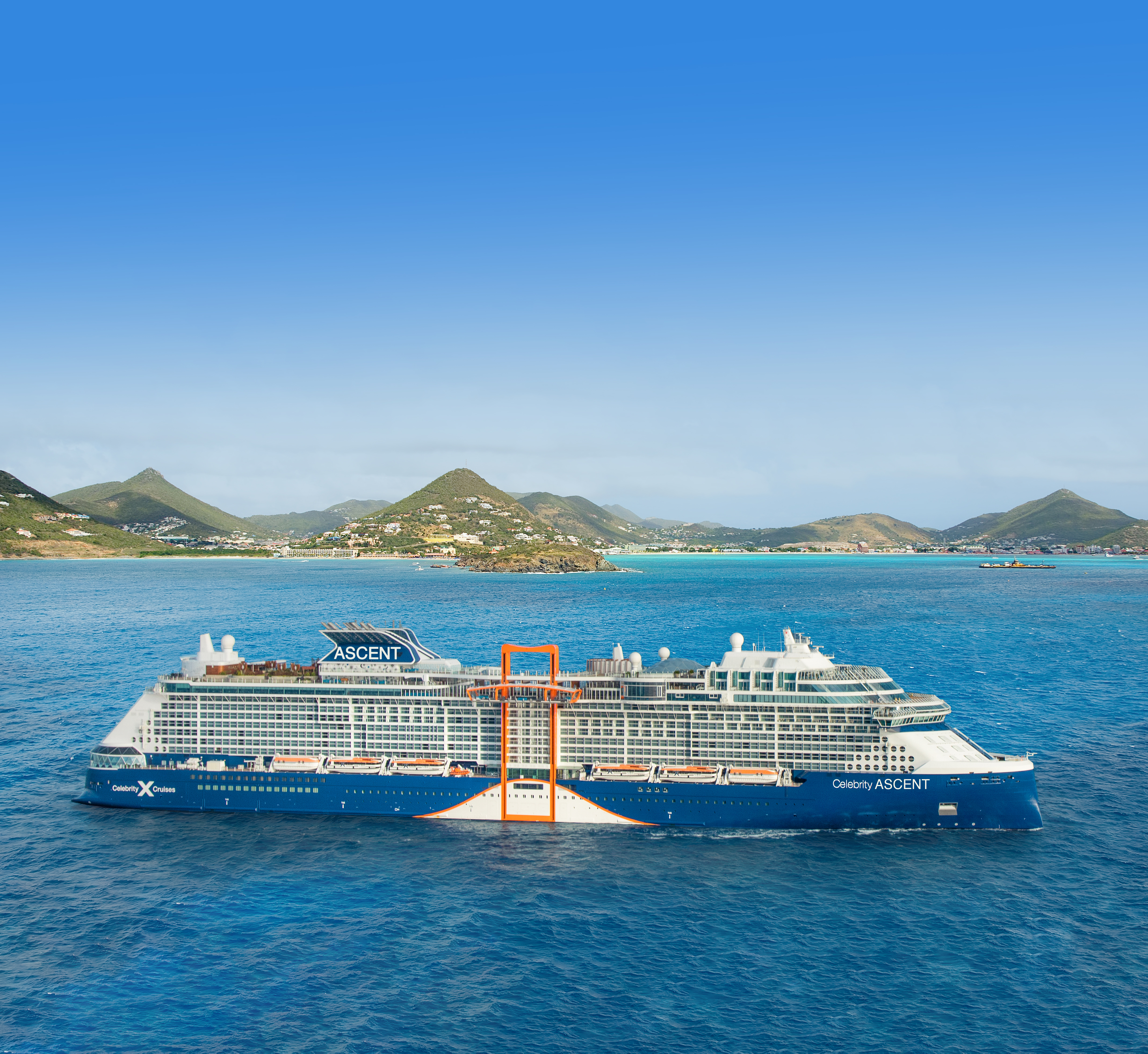 Celebrity Ascent in the Caribbean, Celebrity Cruises' newest ship launching Autumn 2023