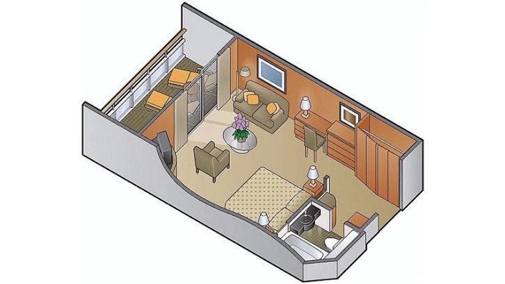 Sunset Suite  floor Plan
