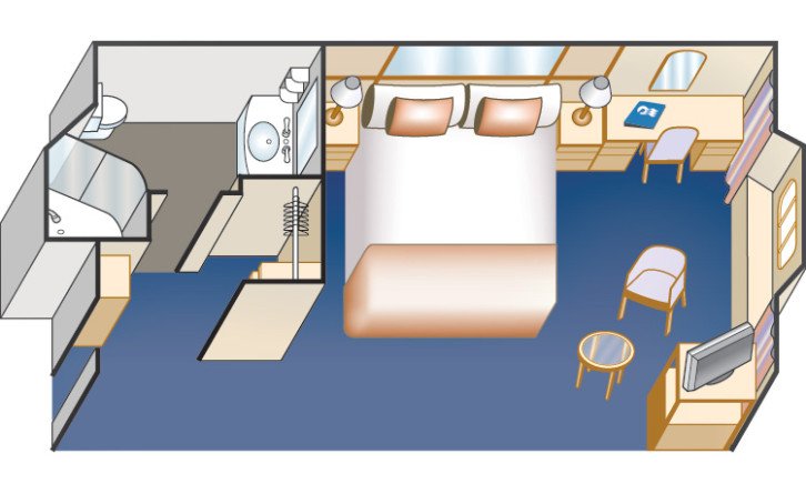 Oceanview Staterooms floor Plan