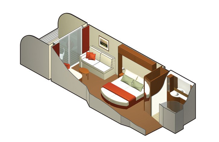 AquaClass® Staterooms floor Plan