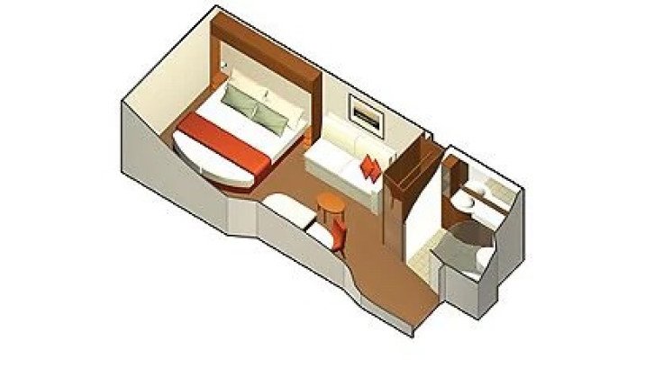 Single Inside Stateroom floor Plan