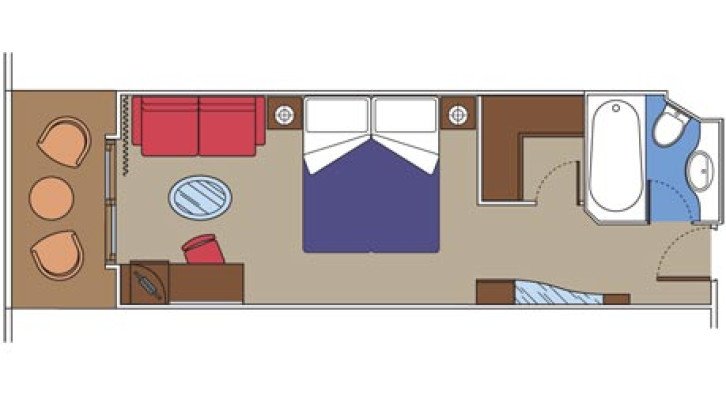 MSC Yacht Club Deluxe Grand Suite floor Plan