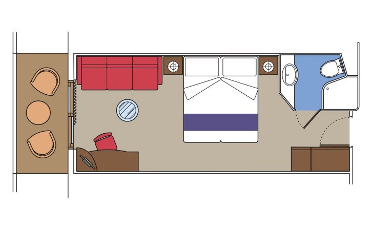 Deluxe Balcony Aurea floor Plan