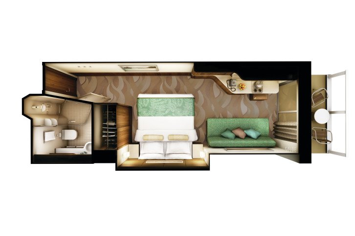 Family Balcony floor Plan