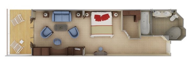 Deluxe Veranda Suite floor Plan