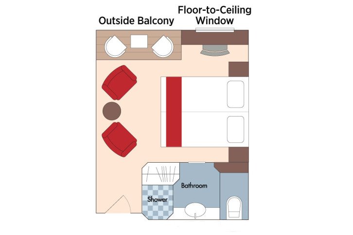 Cat B Staterooms floor Plan
