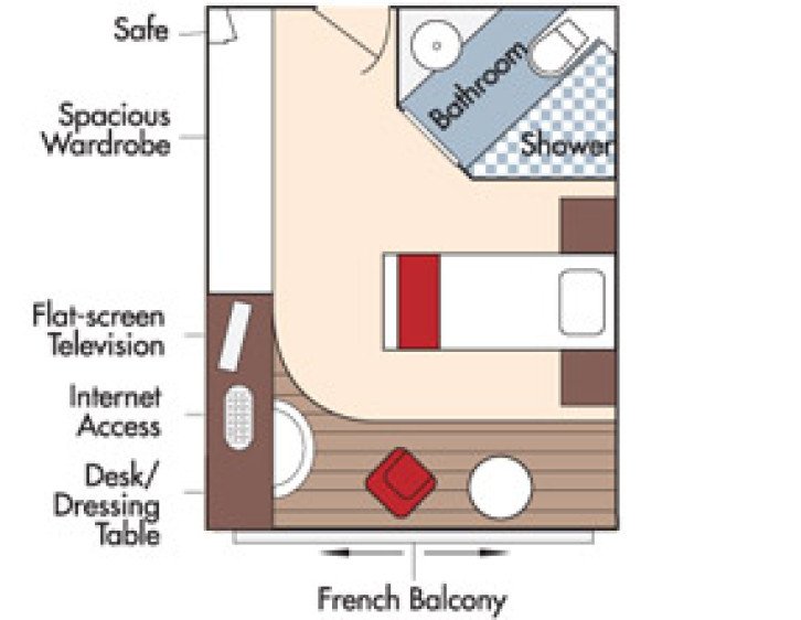 Single Stateroom floor Plan