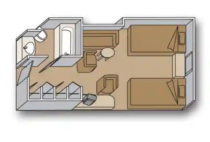 Ocean View Obstructed floor Plan