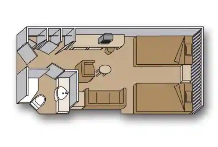 Interior Stateroom floor Plan