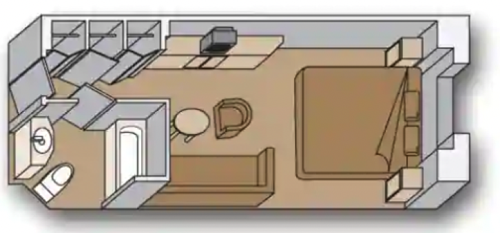 Fully Obstructed View  floor Plan