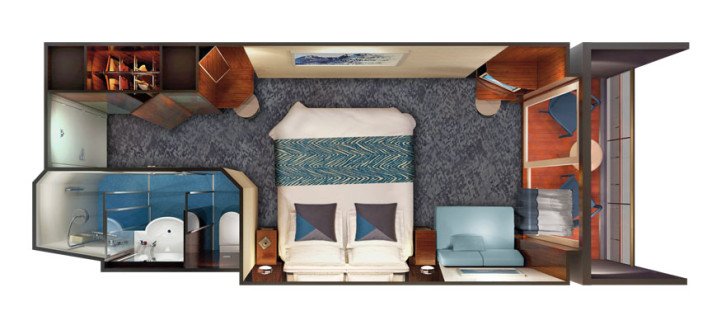 Sail Away Balcony floor Plan