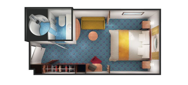 Obstructed Oceanview floor Plan
