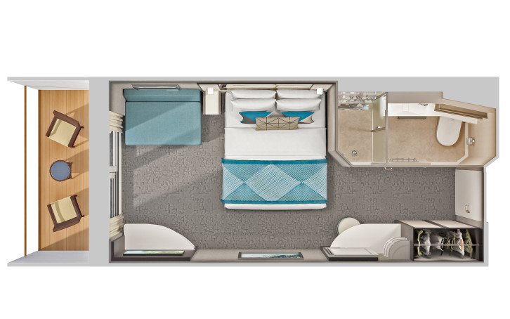 Sail Away Balcony floor Plan