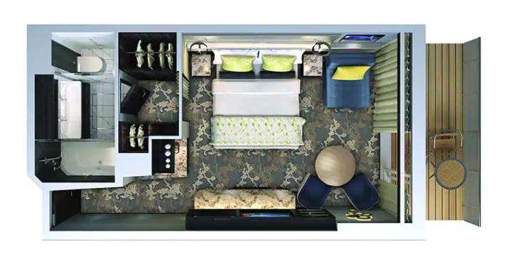 The Haven Courtyard Penthouse with Balcony floor Plan