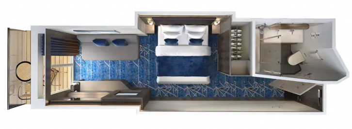 Club Balcony Suite floor Plan