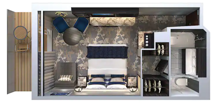 The Haven Courtyard Penthouse with Balcony floor Plan
