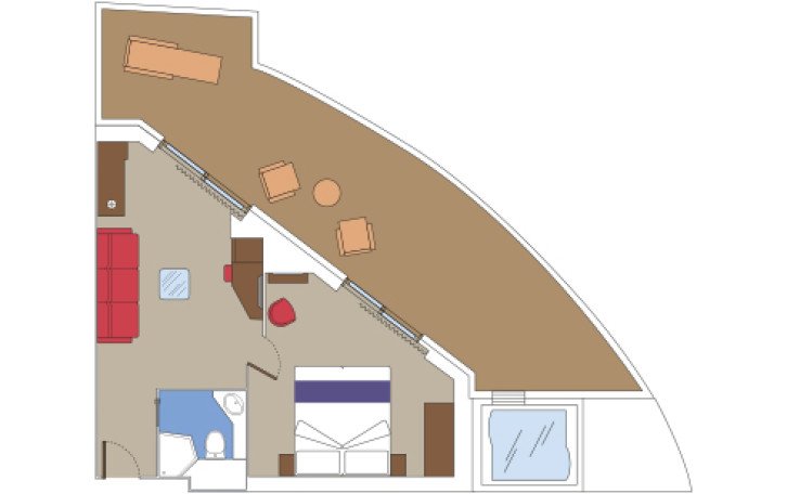 Premium Suite Aurea With Terrace and Whirlpool floor Plan
