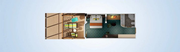 Havana Cabana Suite floor Plan
