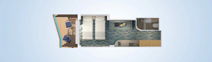 Extended Balcony floor Plan