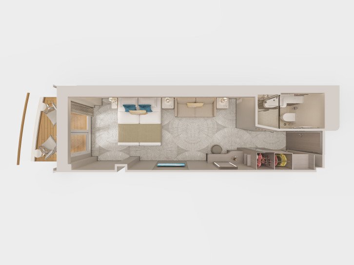 Club Balcony Suite floor Plan