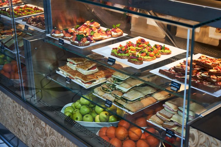 Selection of food in The Galley on Valiant Lady