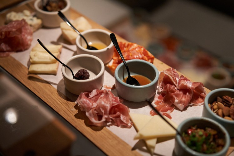 Antipasti course in Extra Virgin