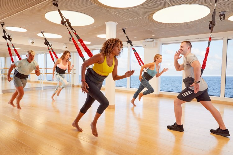 Bungee class on Virgin Voyages