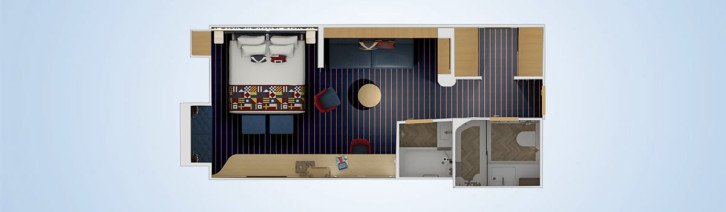 Family Harbour Ocean View Suite floor Plan